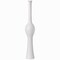 Uniquewise White Floor Vase - Tall Ceramic Vases for Decor Living Room, Entryway, Dining - Modern Organic Home Decor, Wide Mouth, Unique Shaped